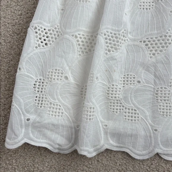 Steve Madden Sierra Floral Eyelet White Mini Dress - Picture 5 of 11